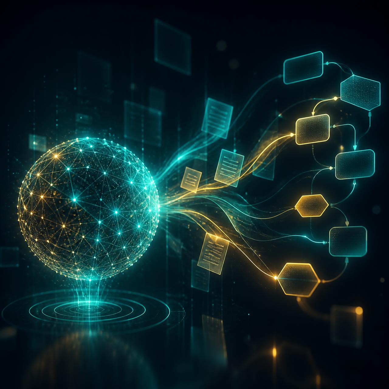Intelligent AI workflow transforming SOP documents into automated processes